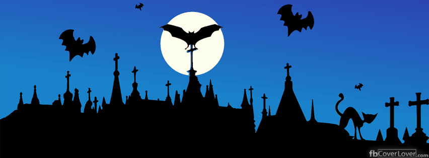 Spooky Graveyard Facebook Timeline  Profile Covers