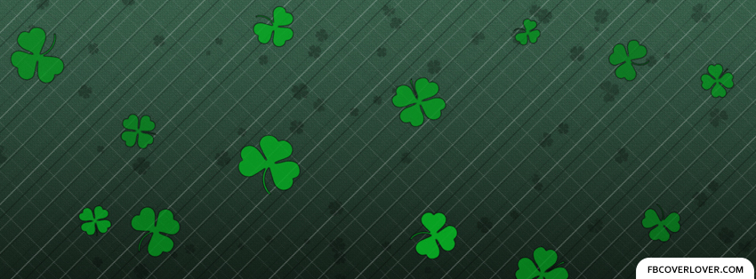 Saint Patricks Day Clovers Facebook Covers More Holidays Covers for Timeline