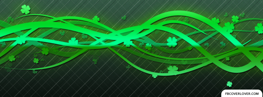 Saint Patricks Day Clovers 2 Facebook Covers More Holidays Covers for Timeline