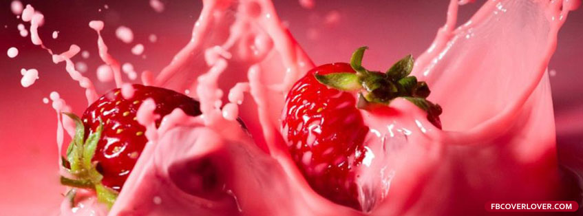 Strawberry Splash Facebook Covers More Abstract Covers for Timeline