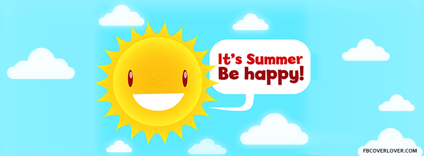 Its Summer Be Happy Facebook Timeline  Profile Covers