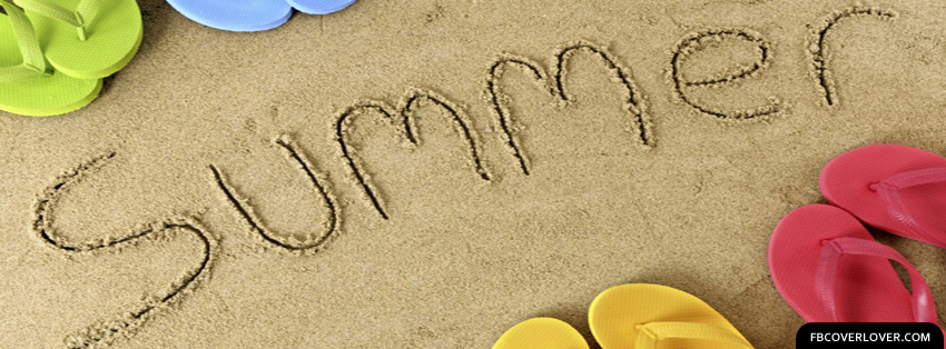 Summer Beach and Sandals Facebook Timeline  Profile Covers