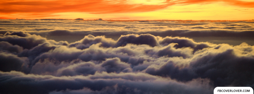 Sunset Above The Clouds Facebook Timeline  Profile Covers