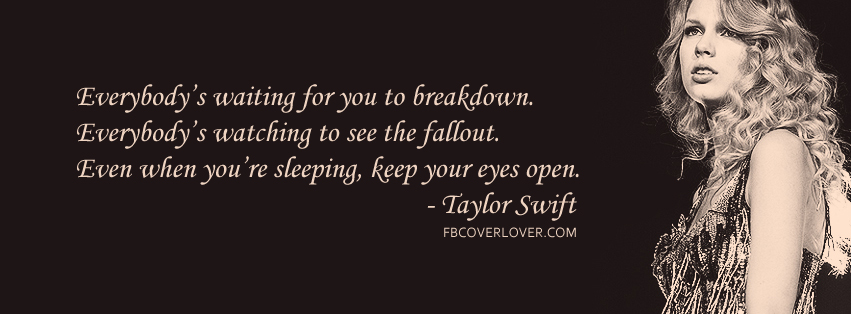 Eyes Open by Taylor Swift Lyrics Facebook Timeline  Profile Covers