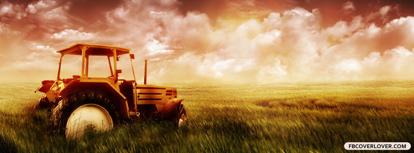 Tractor In A Field Facebook Timeline  Profile Covers