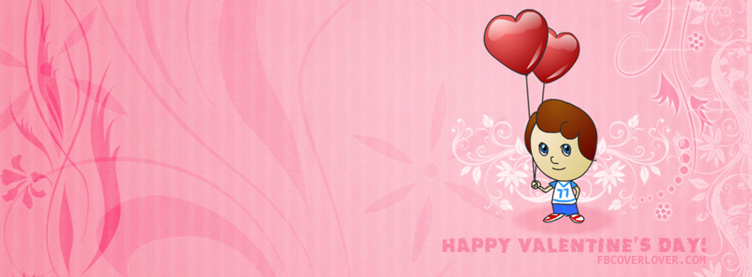Happy Valentines Day Facebook Cover. 