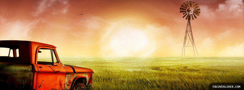 Truck In The Field Facebook Covers More Nature_Scenic Covers for Timeline