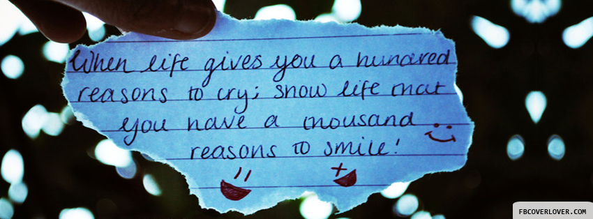 Thousand Reasons To Smile Facebook Timeline  Profile Covers