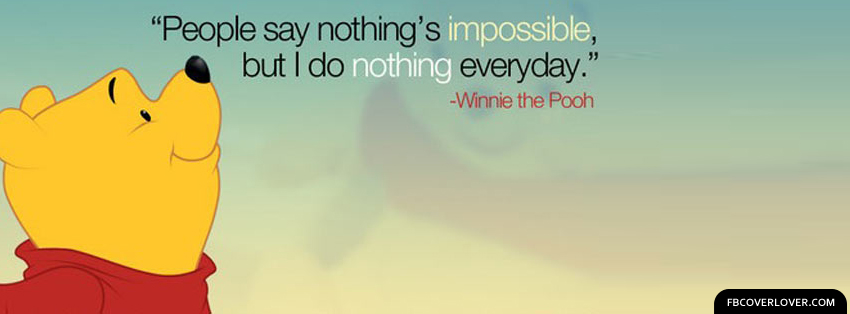 Winnie The Pooh Quote Facebook Timeline  Profile Covers