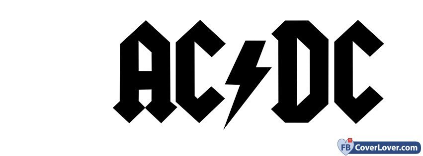 AC DC White Background Logo