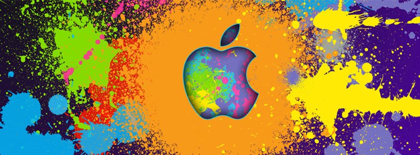 Abstract Artistic Colourful Apple 