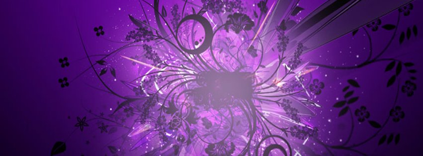 Abstract Artistic Purple World 