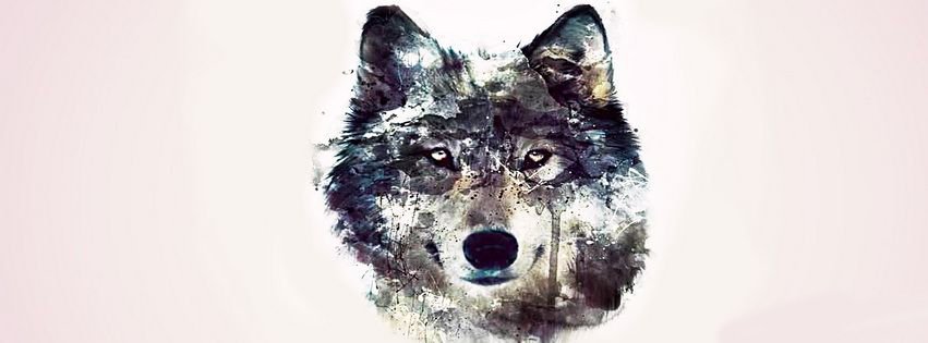 Abstract Artistic Wolf