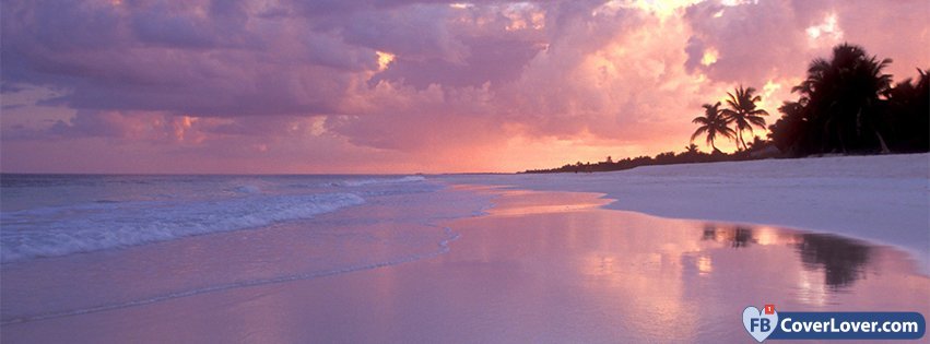 Beautiful Beach Sunset Nature And Landscape Facebook Cover Maker Fbcoverlover Com