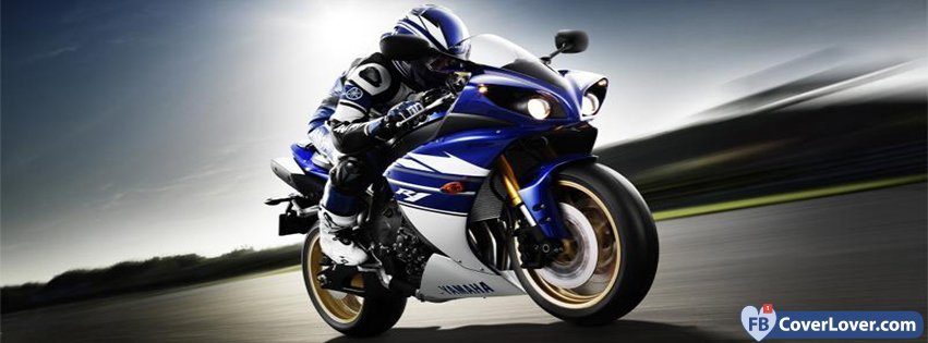 Blue Motorbike 1 