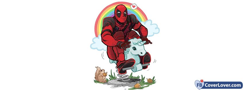 Deadpool Riding Unicorn