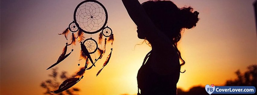 Girl Holding A Dreamcatcher