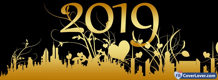 Golden Happy New Year 2019