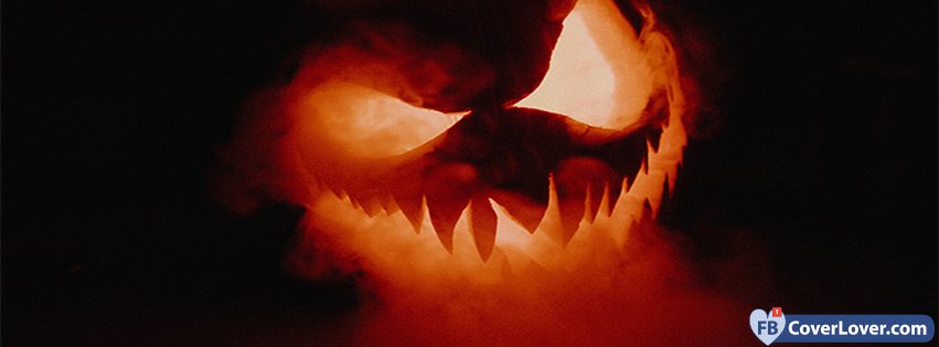 Halloween Burning Pumpkin