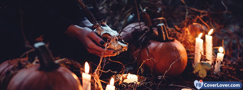 Halloween Scene Witches