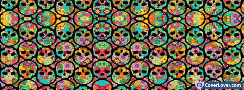 Halloween Skulls Wall