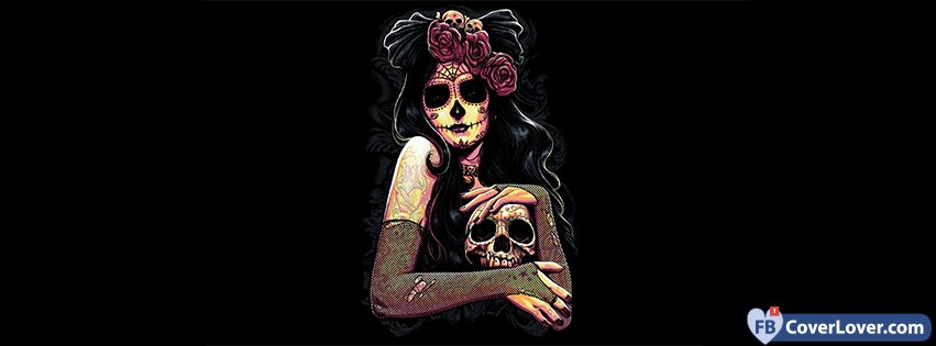 Halloween Woman With Skull