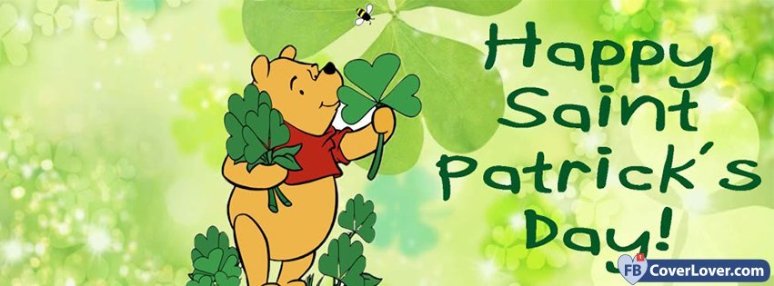 Happy Saint Patrick Winnie The Pooh