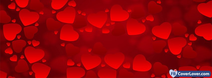 Happy Valentines Day Floating Hearts Background