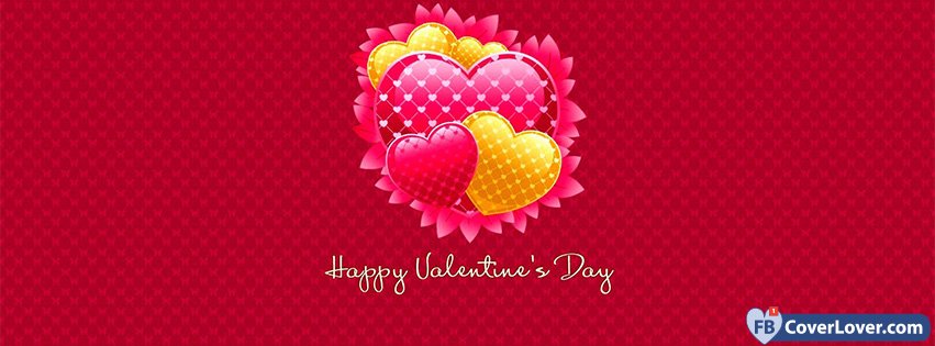 Happy Valentines Day Cute Hearts Background