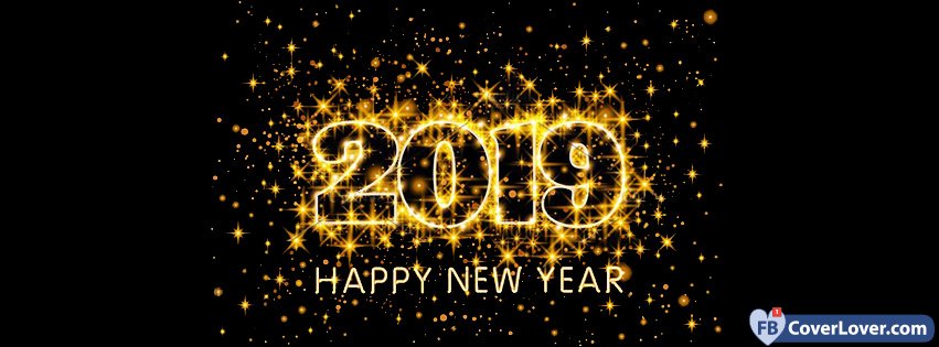 Happy New Year 2019 Sparkles