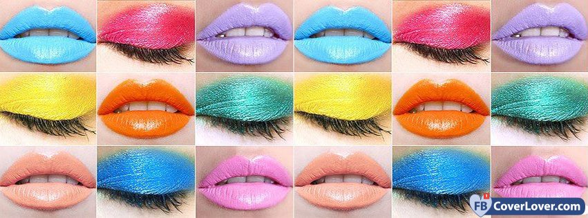 Colorful Lips And Eyelids