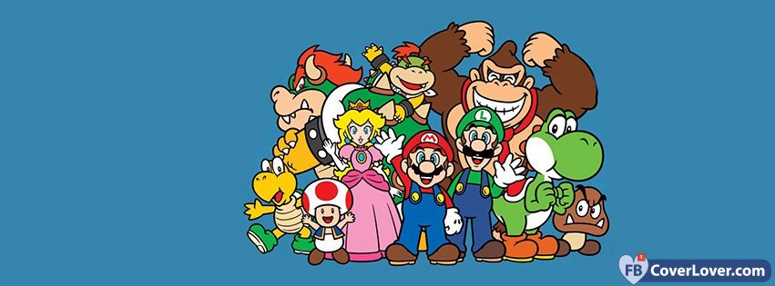 Mario Bros Luigi Yoshi Gaming Video Games Facebook Cover Maker Fbcoverlover Com