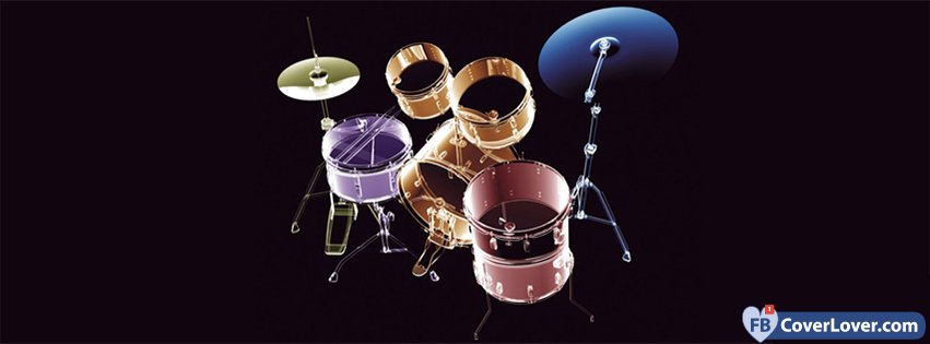 Neon Drums Set