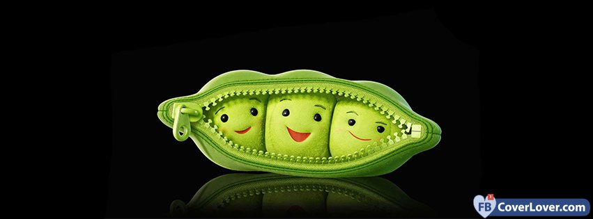 Peas In The Pod Black Background