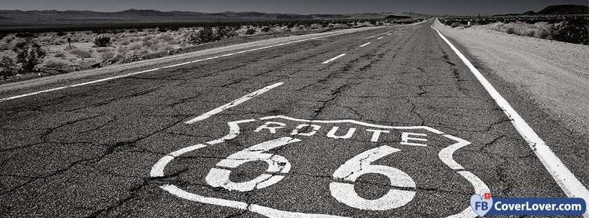 Route 66 Black And White 