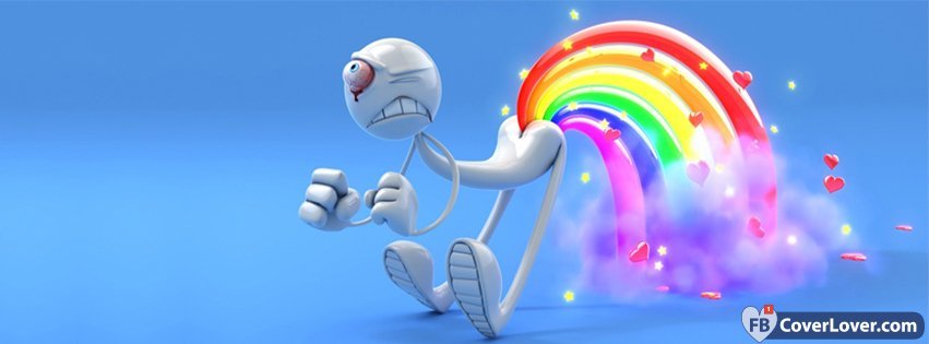 Shitting Rainbows Cartoon 