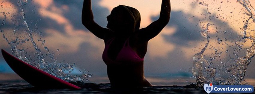 Surf Girl Splashing