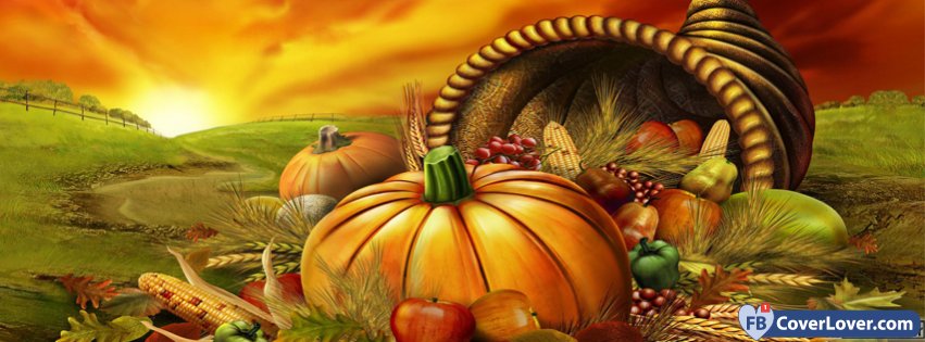 Thanksgiving Decorations seasonnal Facebook Cover Maker 