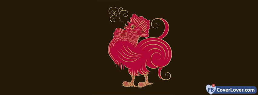 Year Red Cock Rooster 2017