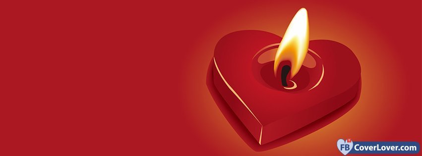 Burning Candle Heart