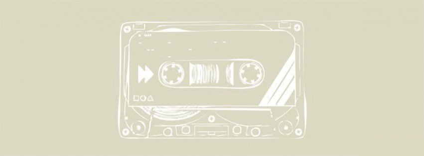 Cassette Tape Music Retro Vintage Facebook Cover Maker 