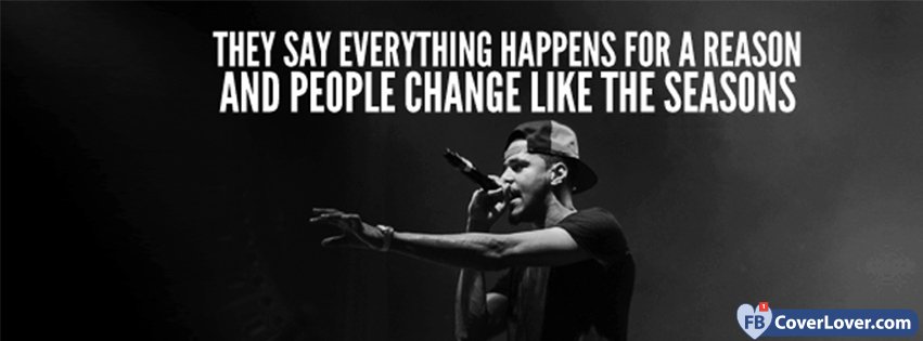 Lost Ones by J Cole Lyrics Facebook Cover Maker 