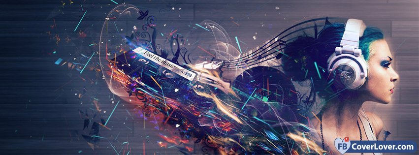 Feel The Music 2 Music Facebook Cover Maker Fbcoverlover.com