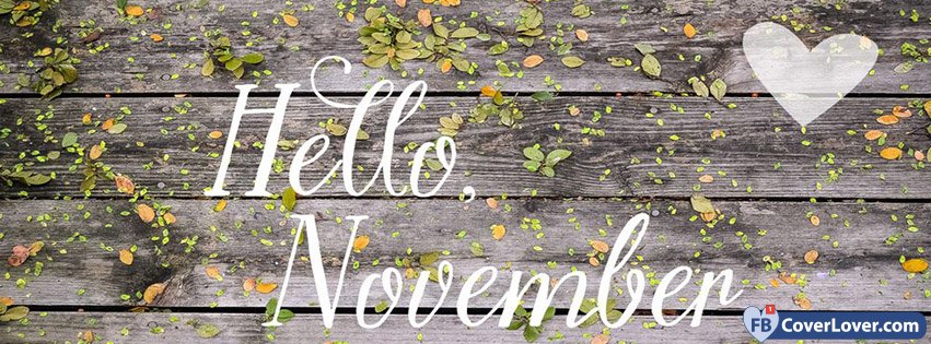 Hello November Wooden Wall