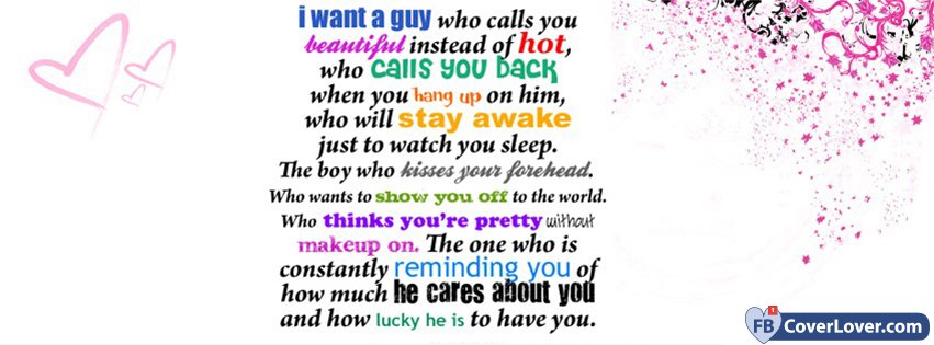 I Want A Guy Who