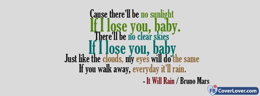 It Will Rain Lyrics Bruno Mars 
