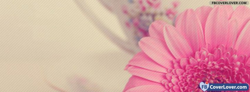 Beautiful Pink Flower Flowers Facebook Cover Maker Fbcoverlover Com
