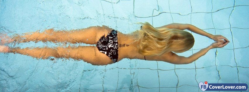 Summer Girl In Pool