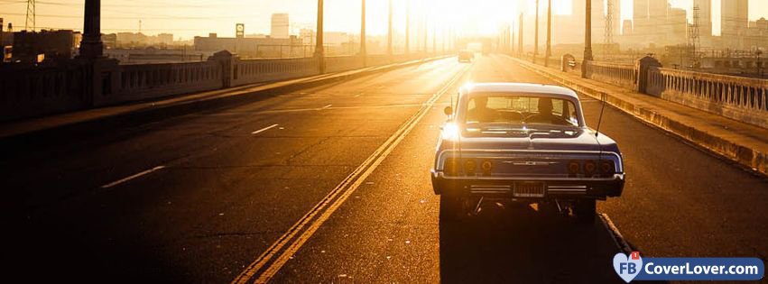 Sunset And Car Cruising 