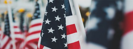 4th Of July US Flags Facebook Covers